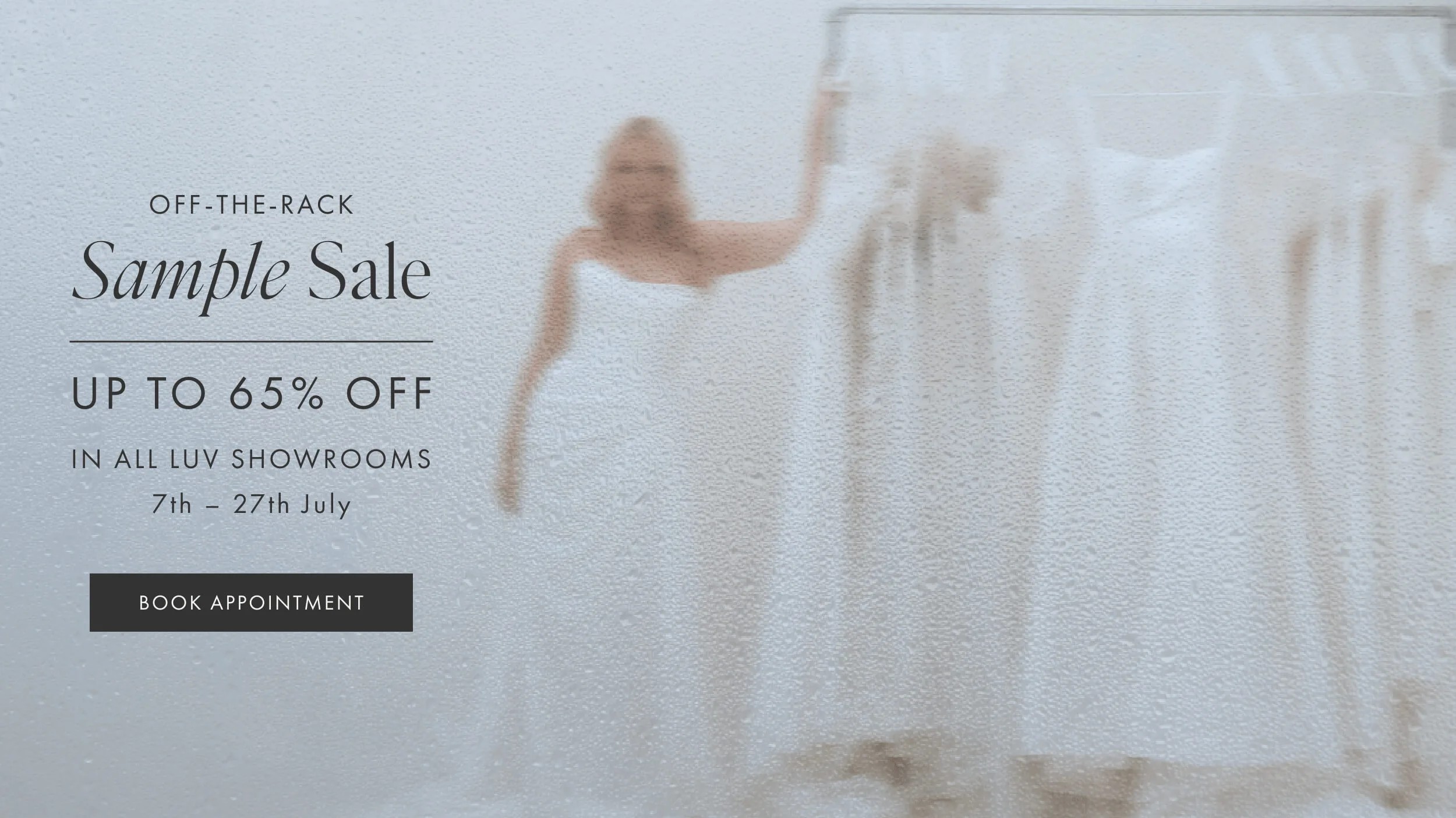 Sample Sale desktop banner