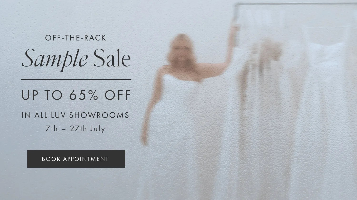Sample Sale mobile banner
